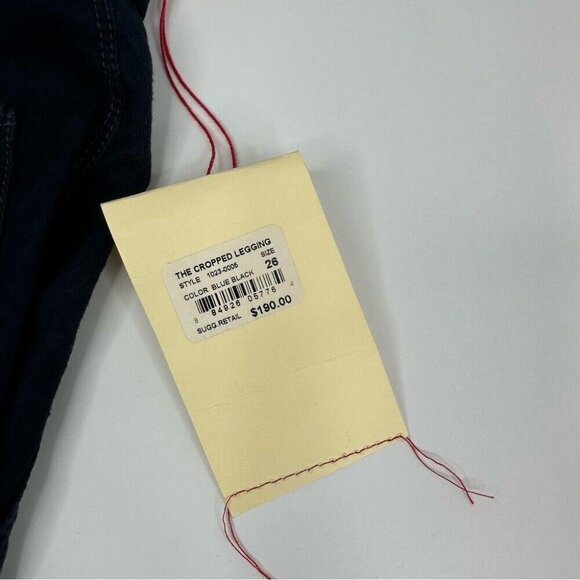Current/Elliott NWT Blue Denim Quiet Luxury The Cropped Ankle Legging W26/L29 - Picture 6 of 11